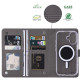 For Samsung Galaxy S24+ 5G ViLi GHA-C Series RFID MagSafe Magnetic Flip Leather Phone Case(Grey)