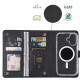 For Samsung Galaxy S24+ 5G ViLi GHA-C Series RFID MagSafe Magnetic Flip Leather Phone Case(Black)