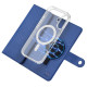 For Samsung Galaxy S24+ 5G ViLi GHA-C Series RFID MagSafe Magnetic Flip Leather Phone Case(Blue)