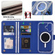 For Samsung Galaxy S24+ 5G ViLi GHA-C Series RFID MagSafe Magnetic Flip Leather Phone Case(Blue)