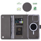 For Samsung Galaxy S24+ 5G ViLi GHB-C Series RFID MagSafe Magnetic Flip Leather Phone Case(Grey)