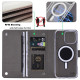 For Samsung Galaxy S24+ 5G ViLi GHB-C Series RFID MagSafe Magnetic Flip Leather Phone Case(Grey)