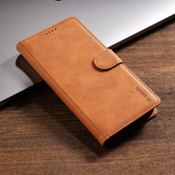 For Samsung Galaxy S24+ 5G N.BEKUS CSJ-P1 Solid Color Leather Phone Case(Brown)