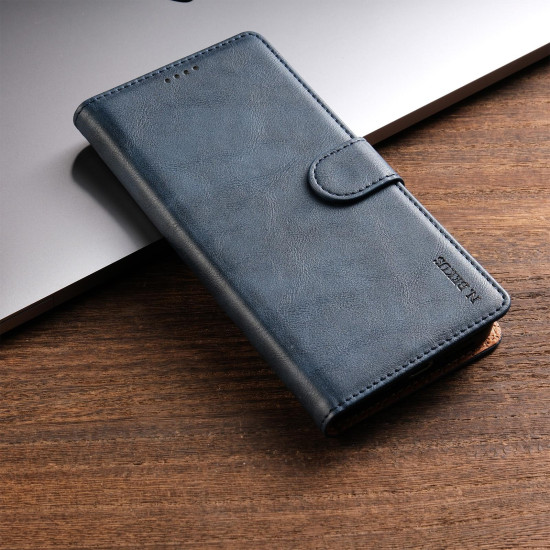 For Samsung Galaxy S24+ 5G N.BEKUS CSJ-P1 Solid Color Leather Phone Case(Blue)
