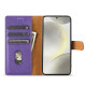 For Samsung Galaxy S24+ 5G N.BEKUS CSJ-P1 Solid Color Leather Phone Case(Purple)