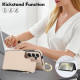 For Samsung Galaxy S24+ 5G RFlD Anti-theft Double Buckle Ring Zipper Card Phone Case(White)