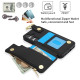 For Samsung Galaxy S24+ 5G RFlD Anti-theft Double Buckle Ring Zipper Card Phone Case(Black)