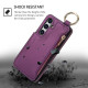 For Samsung Galaxy S24+ 5G RFlD Anti-theft Double Buckle Ring Zipper Card Phone Case(Dark Purple)