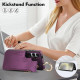 For Samsung Galaxy S24+ 5G RFlD Anti-theft Double Buckle Ring Zipper Card Phone Case(Dark Purple)