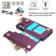 For Samsung Galaxy S24+ 5G RFlD Anti-theft Double Buckle Ring Zipper Card Phone Case(Dark Purple)