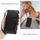 For Samsung Galaxy S24+ 5G Wristband Holder Zipper Purse RFID Leather Phone Case(Black)