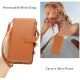For Samsung Galaxy S24+ 5G Wristband Holder Zipper Purse RFID Leather Phone Case(Brown)