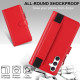 For Samsung Galaxy S24+ 5G Wristband Holder Zipper Purse RFID Leather Phone Case(Red)