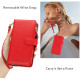 For Samsung Galaxy S24+ 5G Wristband Holder Zipper Purse RFID Leather Phone Case(Red)