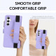 For Samsung Galaxy S24+ 5G Wristband Holder Zipper Purse RFID Leather Phone Case(Purple)