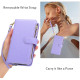 For Samsung Galaxy S24+ 5G Wristband Holder Zipper Purse RFID Leather Phone Case(Purple)