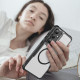 For Samsung Galaxy S24+ 5G Carbon Fiber Texture MagSafe Translucent Phone Case(Black)