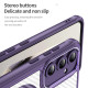 For Samsung Galaxy S24+ 5G Carbon Fiber Texture MagSafe Translucent Phone Case(Purple)
