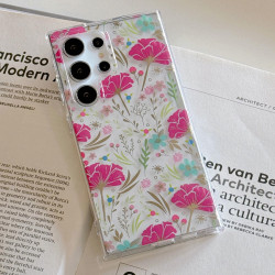 For Samsung Galaxy S24+ 5G Dual-side Laminating IMD PC Hybrid TPU Phone Case(Cop-rose)