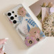 For Samsung Galaxy S24+ 5G Dual-side Laminating IMD PC Hybrid TPU Phone Case(Lotus)