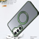 For Samsung Galaxy S24+ 5G Wing Series MagSafe Magnetic Ring Holder Phone Case(Green)