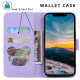 For Samsung Galaxy S24+ 5G Cute Cat Embossed Leather Phone Case(Purple)