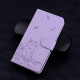 For Samsung Galaxy S24+ 5G Cute Cat Embossed Leather Phone Case(Purple)