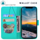For Samsung Galaxy S24+ 5G Cute Cat Embossed Leather Phone Case(Lake Blue)