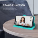 For Samsung Galaxy S24+ 5G Cute Cat Embossed Leather Phone Case(Lake Blue)