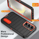 For Samsung Galaxy S24+ 5G Defender Gen2 Rugged PC + Silicone Phone Case with Holder(Black+Orange)
