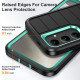 For Samsung Galaxy S24+ 5G Defender Gen2 Rugged PC + Silicone Phone Case with Holder(Black+Cyan)