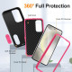 For Samsung Galaxy S24+ 5G Defender Gen2 Rugged PC + Silicone Phone Case with Holder(Black+Pink)