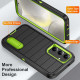 For Samsung Galaxy S24+ 5G Defender Gen2 Rugged PC + Silicone Phone Case with Holder(Black+Green)