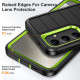 For Samsung Galaxy S24+ 5G Defender Gen2 Rugged PC + Silicone Phone Case with Holder(Black+Green)