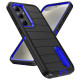 For Samsung Galaxy S24+ 5G Defender Gen2 Rugged PC + Silicone Phone Case with Holder(Black+Dark Blue)