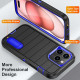 For Samsung Galaxy S24+ 5G Defender Gen2 Rugged PC + Silicone Phone Case with Holder(Black+Dark Blue)
