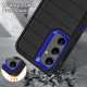 For Samsung Galaxy S24+ 5G Defender Gen2 Rugged PC + Silicone Phone Case with Holder(Black+Dark Blue)