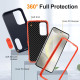 For Samsung Galaxy S24+ 5G Defender Gen2 Rugged PC + Silicone Phone Case with Holder(Dark Blue+Orange)