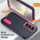 For Samsung Galaxy S24+ 5G Defender Gen2 Rugged PC + Silicone Phone Case with Holder(Dark Blue+Pink)