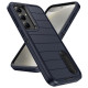 For Samsung Galaxy S24+ 5G Defender Gen2 Rugged PC + Silicone Phone Case with Holder(Dark Blue+Black)
