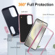 For Samsung Galaxy S24+ 5G Defender Gen2 Rugged PC + Silicone Phone Case with Holder(Dark Blue+Light Pink)
