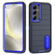For Samsung Galaxy S24+ 5G Defender Gen2 Rugged PC + Silicone Phone Case with Holder(Dark Blue)