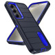 For Samsung Galaxy S24+ 5G Defender Gen2 Rugged PC + Silicone Phone Case with Holder(Dark Blue)