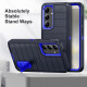 For Samsung Galaxy S24+ 5G Defender Gen2 Rugged PC + Silicone Phone Case with Holder(Dark Blue)