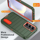 For Samsung Galaxy S24+ 5G Defender Gen2 Rugged PC + Silicone Phone Case with Holder(Dark Green+Orange)