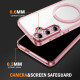 For Samsung Galaxy S24+ 5G Airbag Magsafe PC Hybrid TPU Phone Case(Clear Pink)