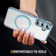 For Samsung Galaxy S24+ 5G Airbag Magsafe PC Hybrid TPU Phone Case(Clear Blue)
