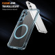 For Samsung Galaxy S24+ 5G Airbag Magsafe PC Hybrid TPU Phone Case(Clear Blue)