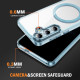 For Samsung Galaxy S24+ 5G Airbag Magsafe PC Hybrid TPU Phone Case(Clear Blue)
