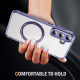 For Samsung Galaxy S24+ 5G Airbag Magsafe PC Hybrid TPU Phone Case(Clear Purple)